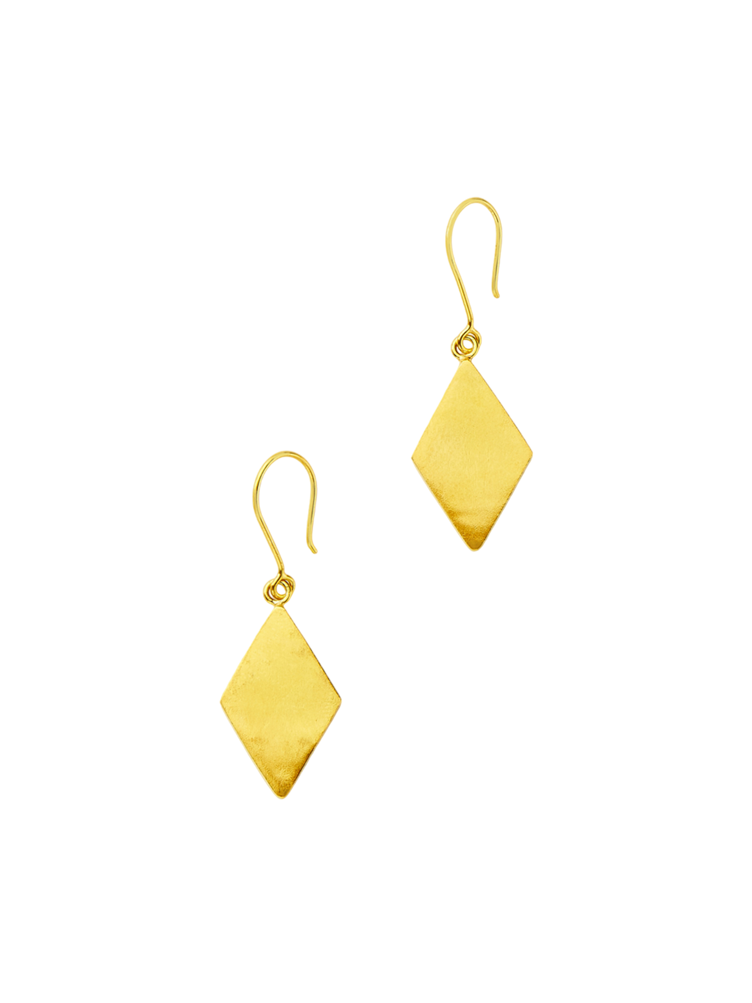 18kt gold vermeil pstm afghanistan bamyan single drop earrings